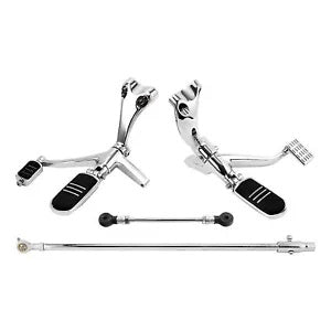 フォワードコントロールフットペグレバーリンケージフィットハーレースポーツスター 883 1200 14-2022 Forward Control Footpegs Lever Linkage Fit For Harley Sportster 883 1200 14-2022