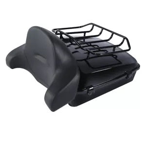 ブラックみじん切りトランクバックレストラック ハーレーツアーパックエレクトラグライド2014-24用 Black Chopped Trunk Backrest Rack Fit For Harley Tour Pak Electra Glide 2014-24