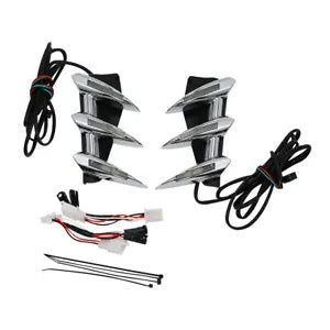 フロントフェンダートリムインジケーターライトホンダゴールドウィング 1800 2001-17 F6B 13-17 Front Fender Trim Indicator Lights Fit For Honda Goldwing 1800 2001-17 F6B 13-17
