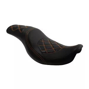 運転席助手席ツーアップシートハーレーダイナファットボブワイドグライド2006-2017に適合 Driver Passenger Two-Up Seat Fit For Harley Dyna Fat Bob Wide Glide 2006-2017