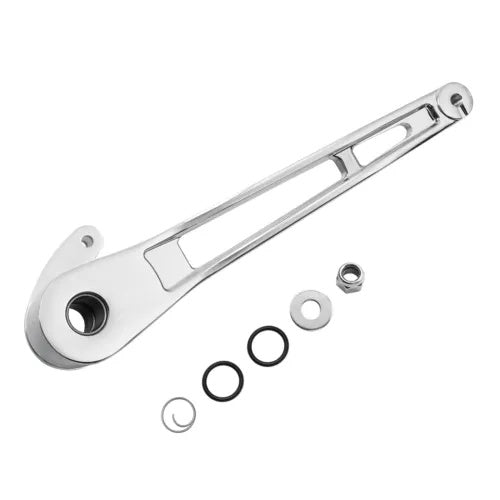 クローム ブレーキ アーム レバー ハーレー ツーリング ロードキング ストリート グライド 2014-2023 に適合 Chrome Brake Arm Lever Fit For Harley Touring Road King Street Glide 2014-2023
