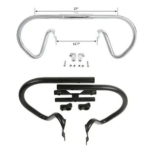 エンジンガード クラッシュバー ハーレーナイト V-ロッドマッスル 2002-2017 クローム/ブラックに適合 Engine Guards Crash Bar Fit For Harley Night V-Rod Muscle 2002-2017 Chrome/Black