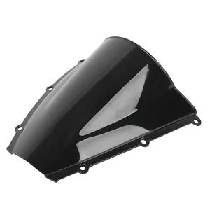 モーターデュアルバブルブラックフロントガラスフロントガラス 2003-2004 ホンダ CBR 600RR F5 Motor Dual Bubble Black Windshield Windscreen For 2003-2004 Honda CBR 600RR F5
