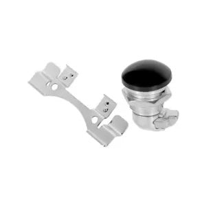 ブラックプッシュボタン燃料コンソールドアリリースハーレーエレクトラグライド92-23に適合 Black Push Button Fuel Console Door Release Fits For Harley Electra Glide 92-23