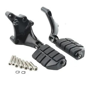 ブラックフットレストフットペグマウントハーレースポーツスター1200アイアン883 2014-2022に適合 Black Footrest Foot Pegs Mount Fit For Harley Sportster 1200 Iron 883 2014-2022