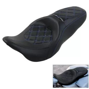 運転席助手席ピリオンシートハーレーツーリングエレクトラグライド FLHT 2009-23 に適合 Driver Passenger Pillion Seat Fit For Harley Touring Electra Glide FLHT 2009-23