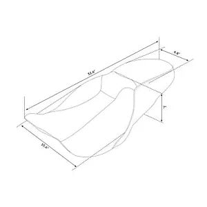 運転席助手席ピリオンシートハーレーツーリングエレクトラグライド FLHT 2009-23 に適合 Driver Passenger Pillion Seat Fit For Harley Touring Electra Glide FLHT 2009-23