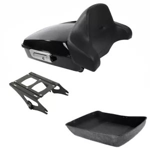 チョップドパック トランクパッドマウントラック ハーレーツアーパックツーリングモデル14-2024に適合 Chopped Pack Trunk Pad Mount Rack Fit For Harley Tour Pak Touring Models 14-2024