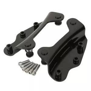 ブラック 4 点ドッキングハードウェアキット ハーレーツーリングストリートグライド 2009-2013 12用 Black 4 Point Docking Hardware Kit For Harley Touring Street Glide 2009-2013 12