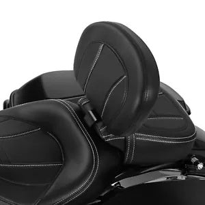 ブラック フロント ライダー ドライバー バックレスト パッド ハーレー エレクトラ ロード グライド 2009-23 に適合 Black Front Rider Driver Backrest Pad Fit For Harley Electra Road Glide 2009-23