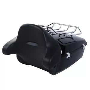 キングトランク背もたれパッドラックマウントプレートハーレーツアーパックロードキング 09-13 に適合 King Trunk Backrest Pad Rack Mount Plate Fit For Harley Tour Pak Road King 09-13