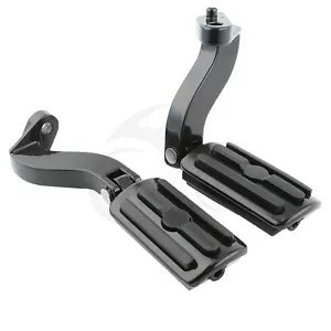 ブラック防振フットペグフットレストマウントハーレーツーリング 1993-2024 に適合 Black Anti Vibration Foot Pegs Footrests Mounts Fit For Harley Touring 1993-2024