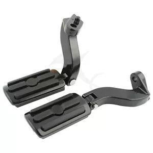 ブラック防振フットペグフットレストマウントハーレーツーリング 1993-2024 に適合 Black Anti Vibration Foot Pegs Footrests Mounts Fit For Harley Touring 1993-2024