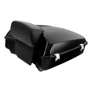 ブラックチョップドパックトランクバックレストマウントはハーレーツアーパックツーリング97-2008に適合 Black Chopped Pack Trunk Backrest Mount Fits For Harley Tour Pak Touring 97-2008