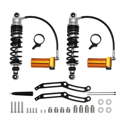 リモートリザーバーリアサスペンションショック ハーレーツーリングモデル 2014-2024 に適合 Remote Reservoir Rear Suspension Shocks Fit For Harley Touring Models 2014-2024