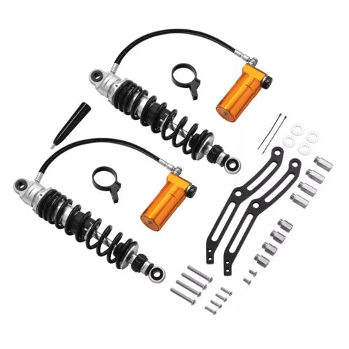 リモートリザーバーリアサスペンションショック ハーレーツーリングモデル 2014-2024 に適合 Remote Reservoir Rear Suspension Shocks Fit For Harley Touring Models 2014-2024