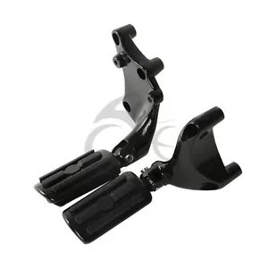 ブラックリアフットペグペグマウントブラケットハーレーダビッドソンスポーツスター2014-2022に適合 Black Rear Footpeg Peg Mount Bracket Fit For Harley Davidson Sportster 2014-2022