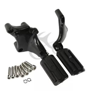ブラックリアフットペグペグマウントブラケットハーレーダビッドソンスポーツスター2014-2022に適合 Black Rear Footpeg Peg Mount Bracket Fit For Harley Davidson Sportster 2014-2022