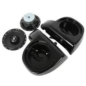 6.5インチオーディオスピーカーポッドボックスハーレーツーリング下部通気フェアリング14-23に適合 6.5" Audio Speakers Pods Boxes Fit For Harley Touring Lower Vented Fairing 14-23