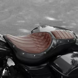 運転席と助手席はハーレー ツーリング エレクトラ ロード キング グライド 2009-2023 に適合 Driver & Passenger Seat Fit For Harley Touring Electra Road King Glide 2009-2023