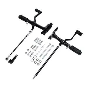 フォワードコントロールフットペグレバーリンケージキットハーレースポーツスター1991-2003に適合 Forward Controls Foot Pegs Lever Linkages Kit Fit For Harley Sportster 1991-2003