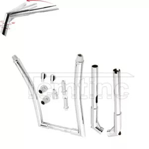 1 1/4インチ 18インチ ライズ エイプ ハンガー ハンドルバー ハーレースポーツスター ダイナ ソフテイル FLST用 1 1/4" 18" Rise Ape Hanger Handlebar Fit For Harley Sportster Dyna Softail FLST