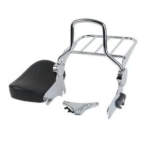 取り外し可能なバックレスト シーシーバー 荷物ラック付き ハーレーツーリング 1994-2008 に適合 Detachables Backrest Sissy Bar W/ Luggage Rack Fit For Harley Touring 1994-2008