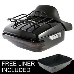 キング トランクパッド 荷物ラック LED ライト ハーレーツーリング 14-24 ツアーパックパックに適合 King Trunk Pad Luggage Rack LED Light Fit For Harley Touring 14-24 Tour Pak Pack