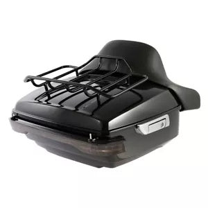 キング トランクパッド 荷物ラック LED ライト ハーレーツーリング 14-24 ツアーパックパックに適合 King Trunk Pad Luggage Rack LED Light Fit For Harley Touring 14-24 Tour Pak Pack
