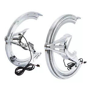 ブレーキローターカバー LED ライトホンダゴールドウィング 1800 GL1800 2018-2023 2019 Brake Rotor Covers LED Light Fit For Honda Goldwing 1800 GL1800 2018-2023 2019
