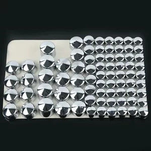 76 X クロームボルトトッパーキャップカバー ハーレーツインカムダイナ 1991-2013 1997 2012用 76 X Chrome Bolt Topper Caps Cover For Harley Twin Cam Dyna 1991-2013 1997 2012