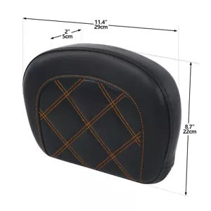 乗客用シーシーバーバックレストパッドハーレーツーリングエレクトラストリートグライドに適合 Passenger Sissy Bar Backrest Pad Fit For Harley Touring Electra Street Glide