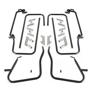 ハードサドルバッグブラケットガードセットサポートバーハーレーエレクトラグライド 14-24 に適合 Hard Saddlebag Bracket Guards Set Support Bar Fit For Harley Electra Glide 14-24