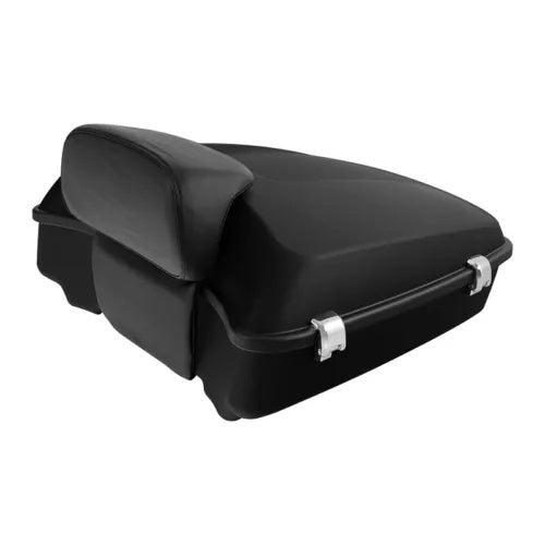 マットブラックチョップドトランクパッドマウント ハーレーツアーパックロードキング1997-2008に適合 Matte Black Chopped Trunk Pad Mount Fit For Harley Tour Pak Road King 1997-2008