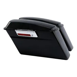 マットブラックサドルバッグ クロームラッチ付き ハーレーツーリングロードキング 94-13用 Matte Black Saddlebags w/ Chrome Latche Fit For Harley Touring Road King 94-13