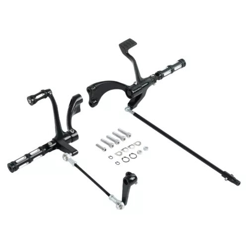 フォワードコントロールフットペグリンケージフィットハーレースポーツスターアイアン 883 1200 2014-22 Forward Controls Footpegs Linkage Fit For Harley Sportster Iron 883 1200 2014-22