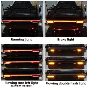 キングトランク LED ブレーキターンテールライト ハーレーツアーパックツーリング 2014-2024 に適合 King Trunk LED Brake Turn Tail Light Fit For Harley Tour-Pak Touring 2014-2024