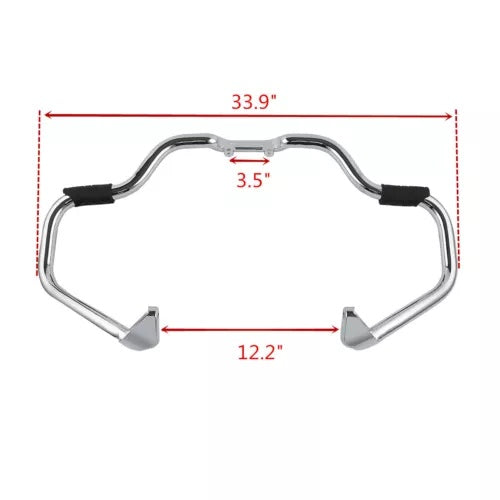 クローム口ひげエンジンガードクラッシュバーインディアンチーフテンダークホース16-23に適合 Chrome Mustache Engine Guard Crash Bar Fit For Indian Chieftain Dark Horse 16-23