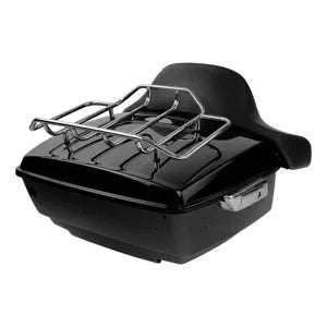キングパック トランク背もたれトップラックマウント ハーレーツアーパック ファットボーイ 2008-2017用 King Pack Trunk Backrest Top Rack Mount Fit For Harley Tour Pak Fatboy 2008-2017