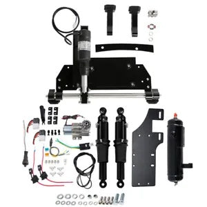 電気センタースタンドエアライドサスペンションタンクハーレーストリートグライド 09-16 に適合 Electric Center Stand Air Ride Suspension Tank Fit For Harley Street Glide 09-16