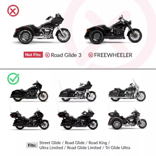 新しいライダーと助手席ハーレーエレクトラストリートトライグライド 2009-2023 2022 New Rider and Passenger Seat For Harley Electra Street Tri Glide 2009-2023 2022
