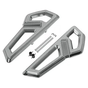 クロームドライバーフットボードフロアボードハーレーソフテイルスリムファットボーイ2018-23に適合 Chrome Driver Footboards Floorboards Fit For Harley Softail Slim Fat Boy 2018-23