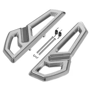 クロームドライバーフットボードフロアボードハーレーソフテイルスリムファットボーイ2018-23に適合 Chrome Driver Footboards Floorboards Fit For Harley Softail Slim Fat Boy 2018-23
