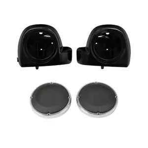 6.5 インチ スピーカー ポッド & グリル 下部フェアリング ベント付き ハーレー ツーリング 2014-2024 に適合 6.5" Speaker Pods & Grills Lower Fairing Vented Fit For Harley Touring 2014-2024