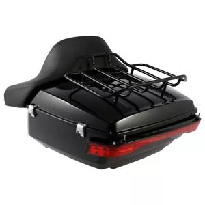 キングパック トランク背もたれトップラック LED テールライト ハーレーロードグライド 14-24 に適合 King Pack Trunk Backrest Top Rack LED Tail Light Fit For Harley Road Glide 14-24