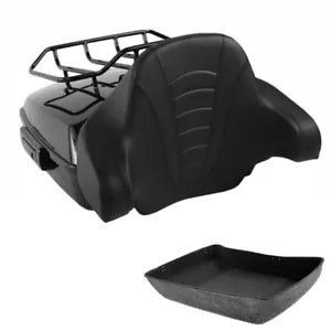 みじん切りトランク背もたれ荷物ラック ハーレー ツアーパック ストリート グライド 2014-24 に適合 Chopped Trunk Backrest Luggage Rack Fit For Harley Tour Pak Street Glide 2014-24
