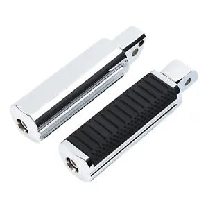 クローム助手席リアフットペグフットレストハーレーソフテイルファットボーイ18-2024に適合 Chrome Passenger Rear Foot Pegs Footrest Fit For Harley Softail Fat Boy 18-2024