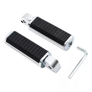 クローム助手席リアフットペグフットレストハーレーソフテイルファットボーイ18-2024に適合 Chrome Passenger Rear Foot Pegs Footrest Fit For Harley Softail Fat Boy 18-2024