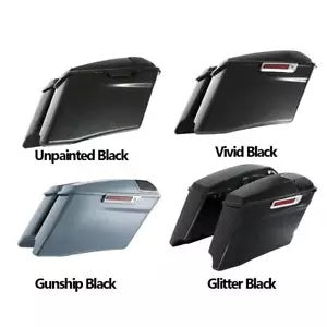 4インチ ストレッチサドルバッグ ハーレーツーリング CVO エレクトラグライド FLHT 2014-2024 に適合 4'' Stretched Saddlebags Fit For Harley Touring CVO Electra Glide FLHT 2014-2024
