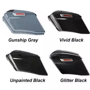 4インチ ストレッチサドルバッグ ハーレーツーリング CVO エレクトラグライド FLHT 2014-2024 に適合 4'' Stretched Saddlebags Fit For Harley Touring CVO Electra Glide FLHT 2014-2024